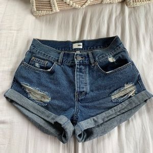 Amuse society denim shorts